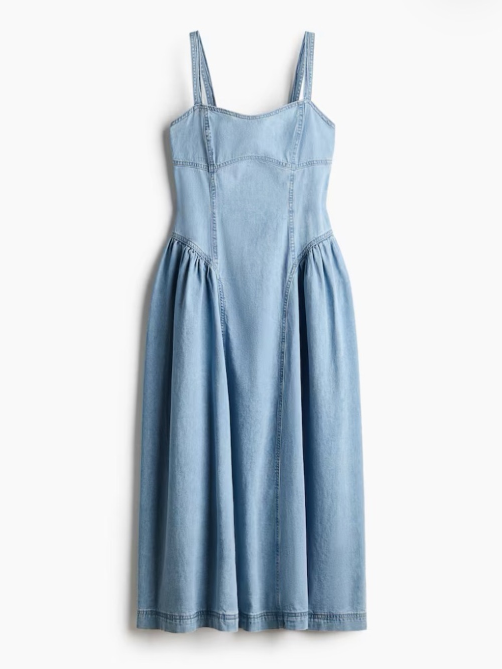 Classic denim midi dress - NWT, size S - Picture 11 of 16